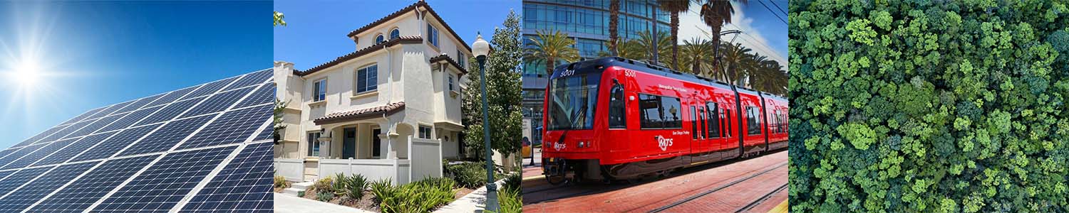 solar homes trolley trees
